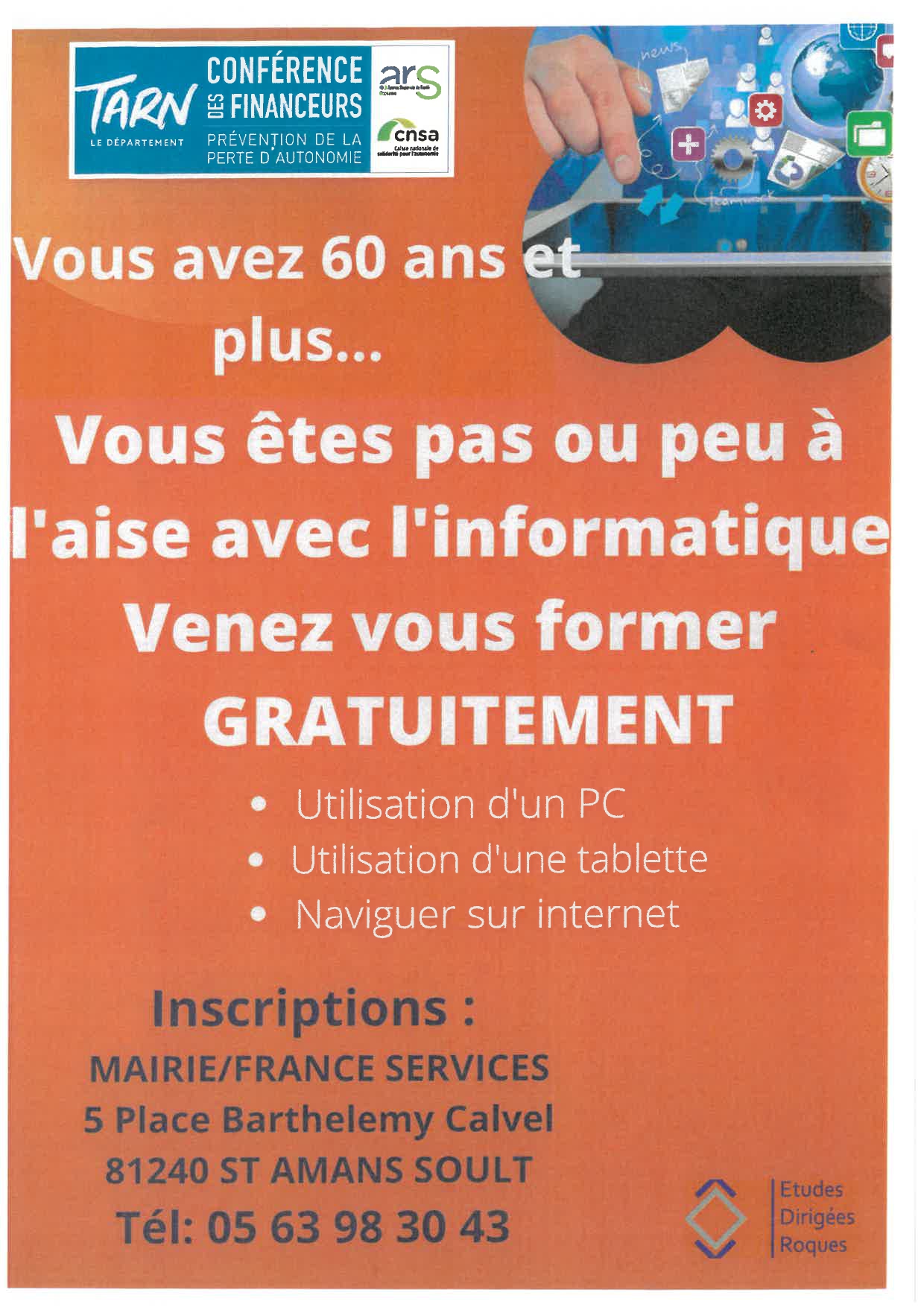 Affiche ateliers numériques