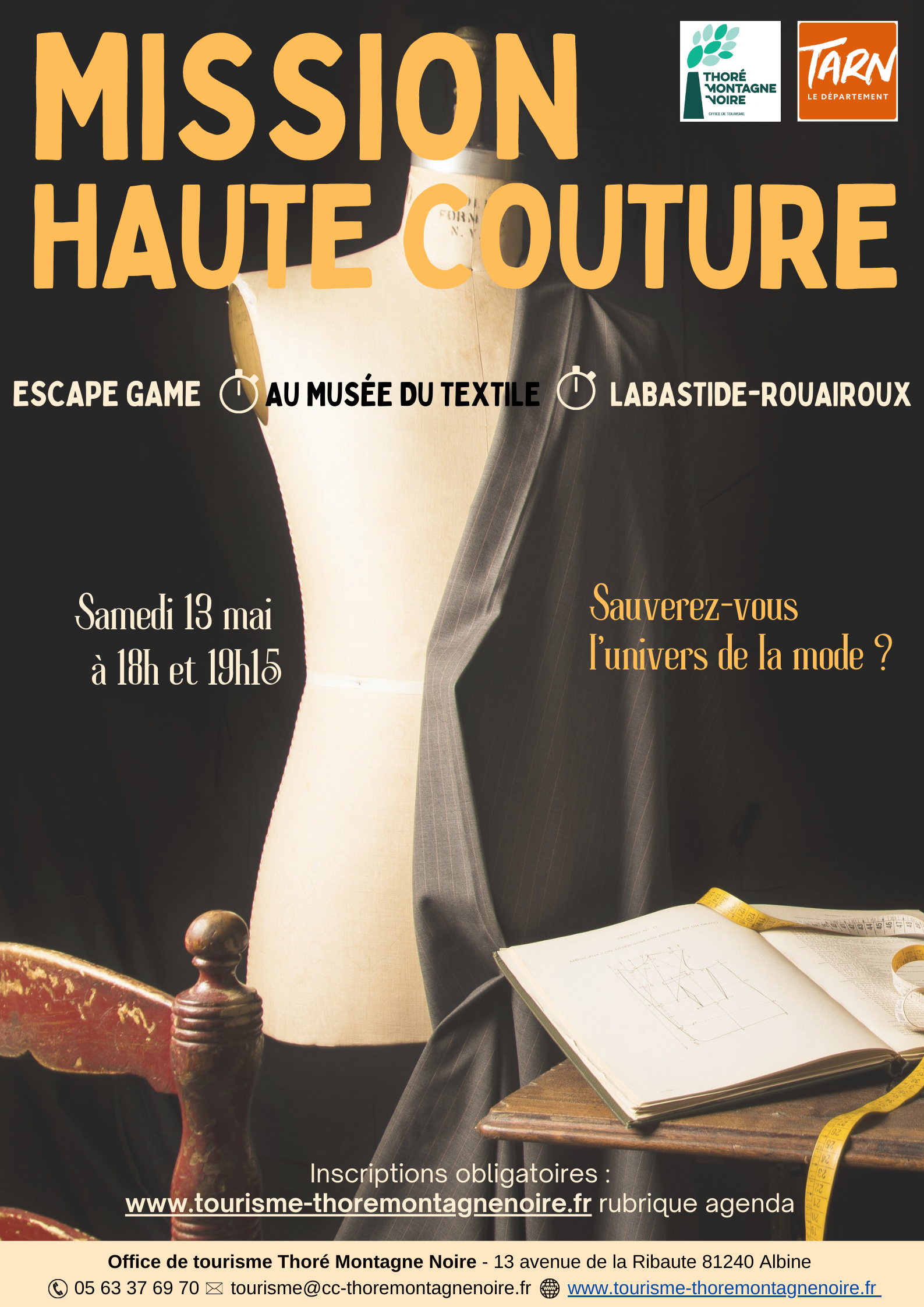 Mission Haute-couture : escape game au musée départemental du textile
