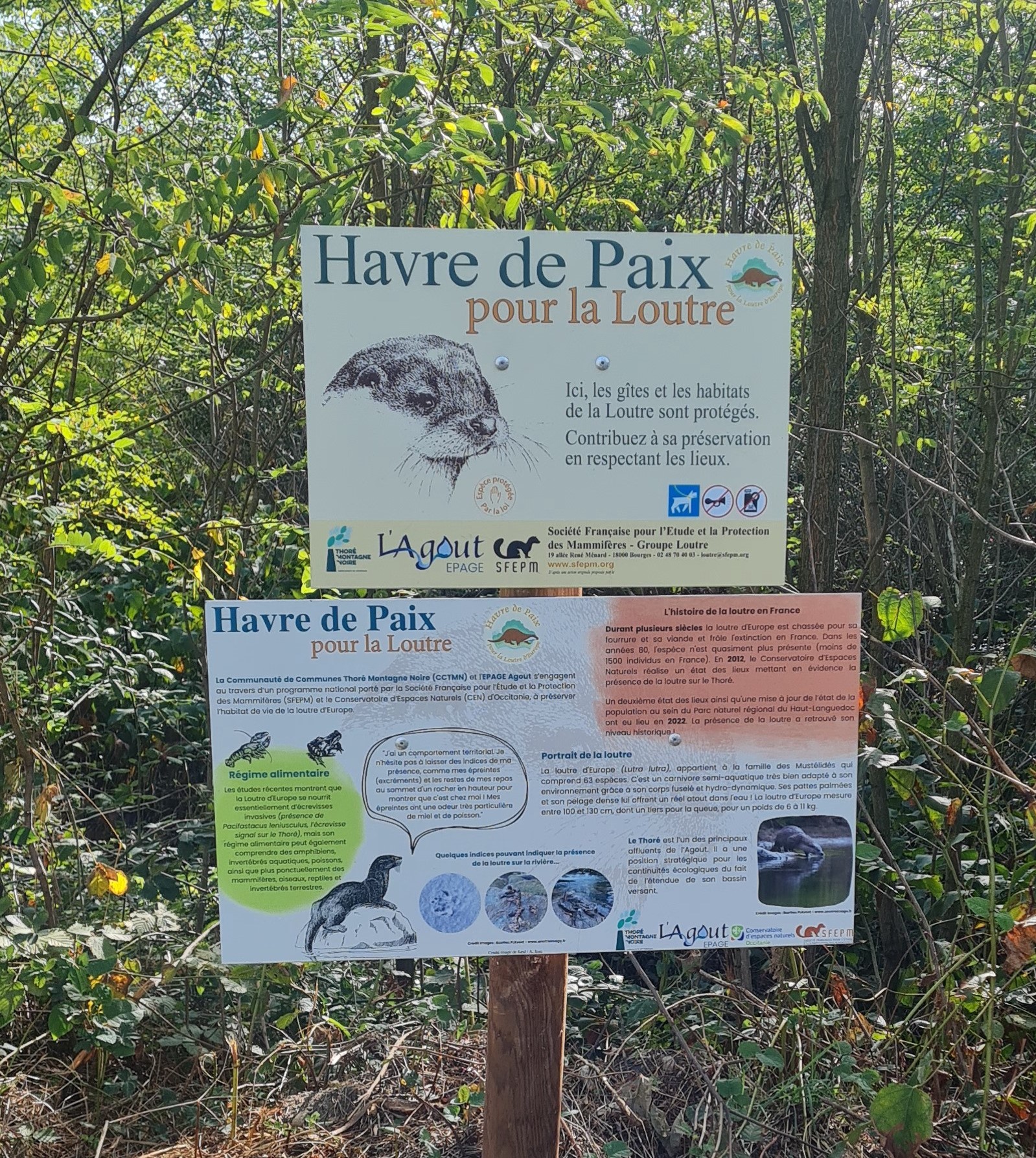 Panneau havre de paix