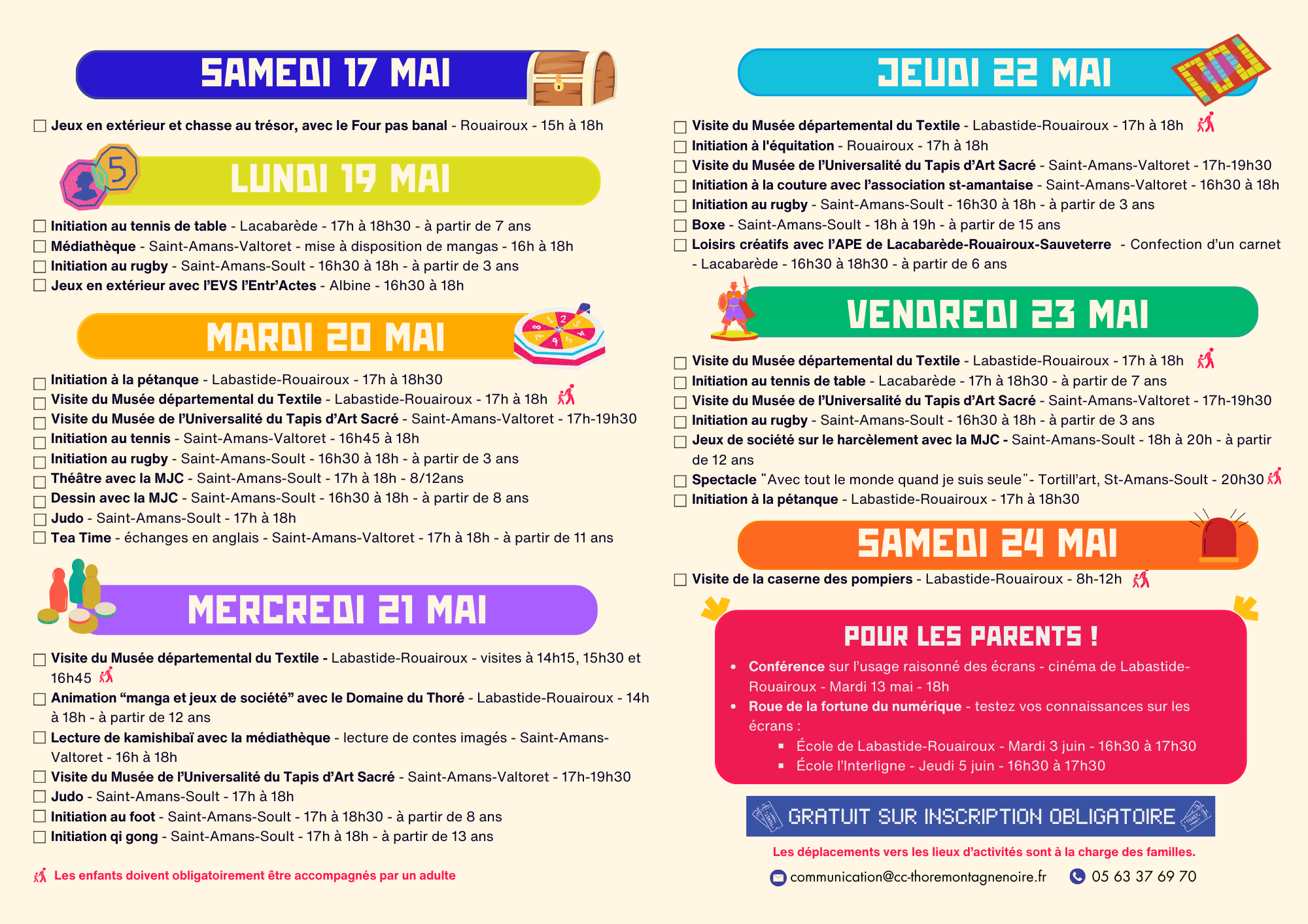programme semaine sans écrans
