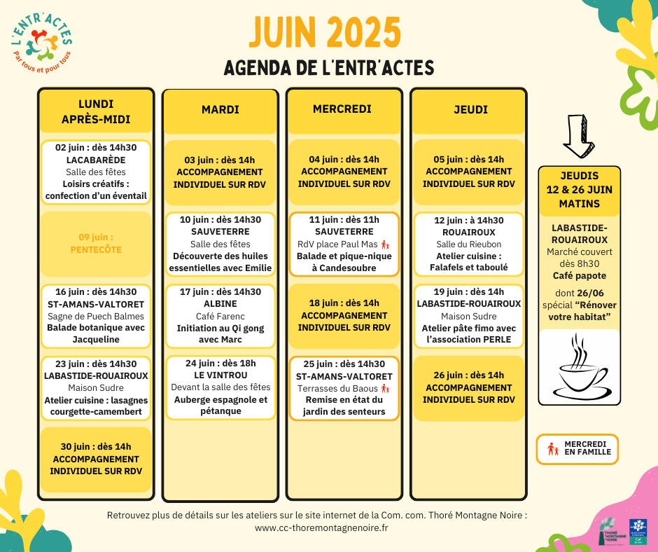 agenda juin