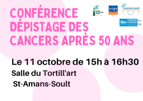 Conférence dépistage des cancers après 50 ans